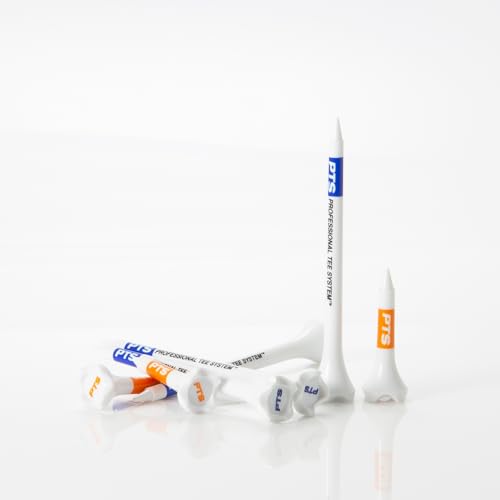PrideSports PTS Plastic Golf Tees | Combo 50 Pack - 40 3-1/4” and 10 1-1/2” | #1 Plastic Tee on Tour | The Perfect Tee for Any Hole