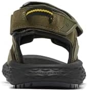 Konos Hiker Sandales de sport et d'extérieur à 3 sangles pour homme, Mousse antique Nori, 42 EU
