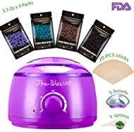 YouBoost Wax Warmer Wax Kit Eyebrow Wax Kit Home Wax Kit Hard Wax Kit Body Waxing Kit Savage Wax,Hair Removal Wax Warmer Wax Machine Wax Heater with 1 Spoon 4 Bags Wax Beans 5 Bowls 20 Wax Sticks