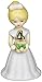 Enesco Growing Up Girls “Blonde Age 4” Porcelain Figurine, 3.5”,Golden,rose