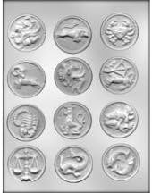 1-7/8" Zodiac Mint Choc Mold