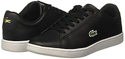 Lacoste Women's Hydez Sneaker, Black/Gold, 7