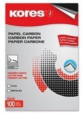 Carbon Paper, Typewriter, 8-1/2 quot;x11 quot;, 100/SH, Black by Industrias Kores