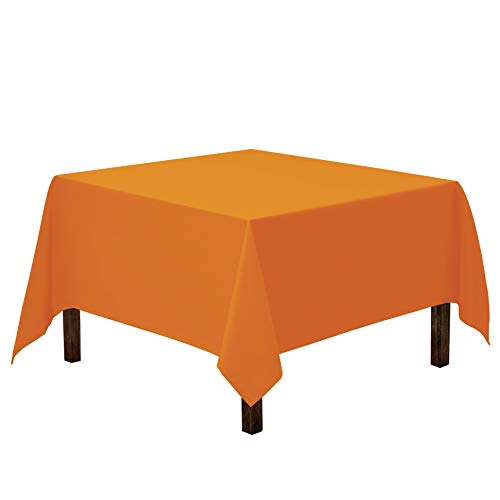 image for Gee Di Moda Square Tablecloth - 70 x 70 Inch - Orange Square Table Clo