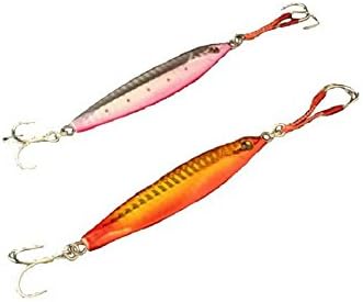 2pc Metal fishing Jig 40g Shore and Boat Jigging Saltwater fishing lures