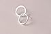 14mm round circle 925 sterling silver stud earring for women