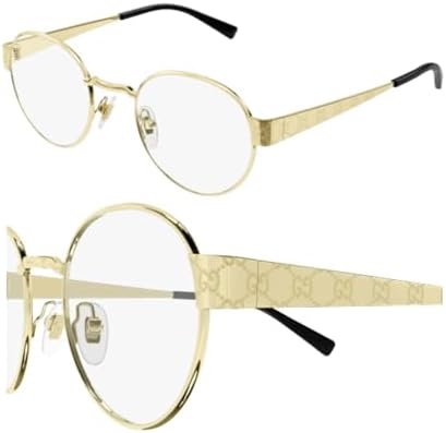Amazon.com: Gucci Octagonal Eyeglasses GG0396O 001 Gold/Black