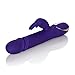 CalExotics Jack Signature Silicone Thrusting Rabbit, Waterproof Vibe Sex Toys for Couples, Luxury Adult Hands Free G Spot Massager, Purple, 5.25