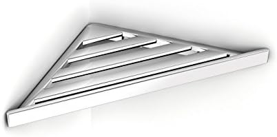 Lux Brixia Wall Chrome Corner Shower Caddy Shelf Organizer