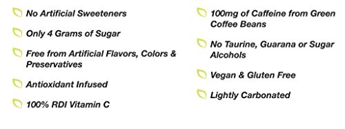 FEEL Sparkling Blackberry Pomegranate Natural Energy Drink, Zero Sugar Healthy Energy Drink, L-Theanine, Green Coffee… - Image 7