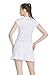 32e-SANERYI Women's Quick-Drying V-Neck Short Sleeve Tops, Golf Shirts (t42,S,White)