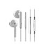 Huawei Earphone AM115 Half in-Ear Headphones with Remote Wire Control and Microphone Foldable  Lightweight Earbuds Crystal Clear Audio Stereo Huawei Headsets