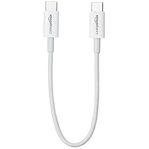 Amazon Basics – Cavo USB Type-C a USB Type-C 2.0, 15,2 cm, Colore Bianco