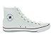 Converse Men's Hi-Top Trainers, White White Optical, 7