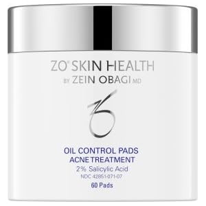 ZO Skin Health Oil Control Pads Acne Treatment, 2% Salicylic Acid- 60 pads formerly called”ZO MEDICAL Cebatrol”