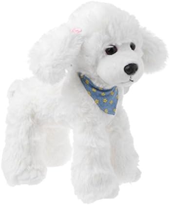 Bettal Dog Plush Doll Animal Stuffed Poodle Toy Gift for Kids Girls (White)