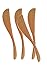 rainbow, Wooden Butter Knife Cheese Spreaders, set of 4