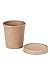 CucinaPrime Kraft Paper Food Containers with Vented Lids, 16 Ounce, 25 Pack