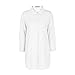 ASMAX HaoDuoYi Womens Casual Long Sleeve Boyfriend Shirt Dress Tunic Top White