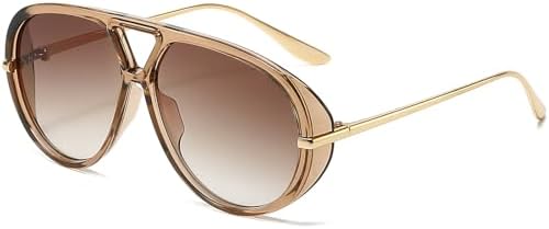 Hexagon Sunglasses Metal Women Retro Fashion Sun Glasses with Chain for Festival Amazon.com: MUTYNE Trendy Retro Hexagon With Chain  main image 3