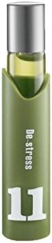 DE-STRESS - Premium Organic / Wildcrafted Essential Oil Blend by 21 drops - TSA Travel-Friendly, Roll-On, Leak-Free - Reduces Stress and Anxiousness - Therapeutic Quality Aromatherapy - 8 mL/.27 fl oz