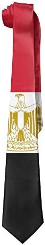 Egypt Flag Men's Long Leisure Skinny Necktie Ties Necktie Silk Neckwear Gift Box