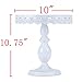 VILAVITA 10 Inch Cake Stand Round Cupcake Stands Metal Dessert Display Cake Stands, White