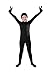 Full Bodysuit Kids Open Face Costume Spandex Stretch Zentai Child Suit (Small, Black)