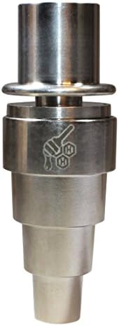 Titanium E Barrel 6-in-1 Male/ Female 10/14/18 (16mm Silver)