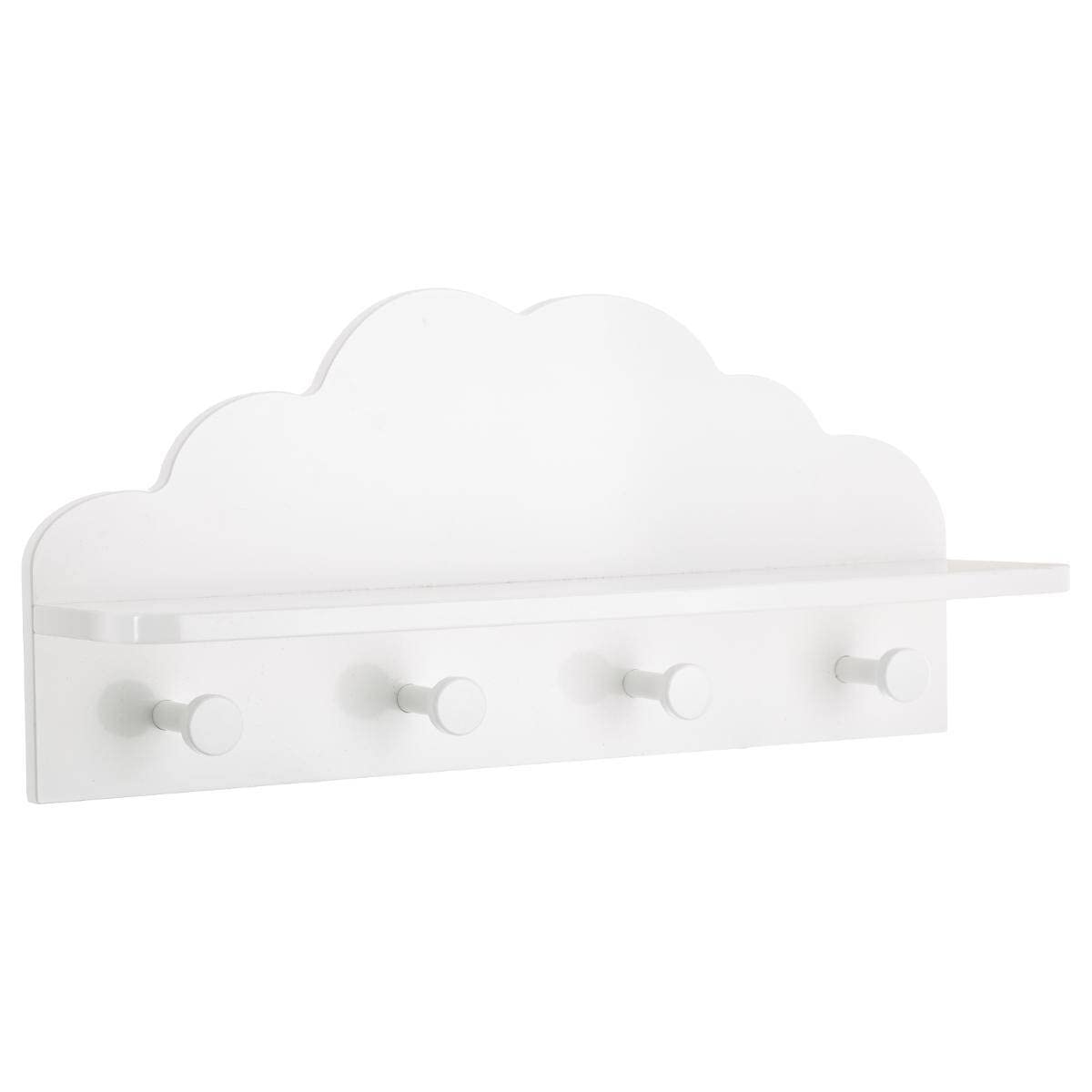 Atmosphera Cloud Children's Coat Hook 22 x 48 cm White