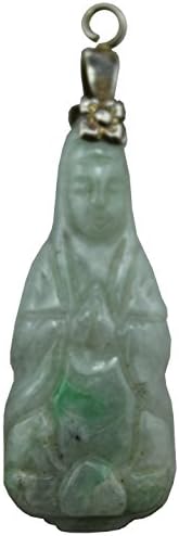 Light Green Soapstone Quan Yin Pendant