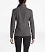 THE NORTH FACE Women Glacier Quarter Zip - TNF Dark Grey Heather & TNF Black - L