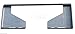 Titan Attachments 5/16in Universal Quick Tach Cut Out Mount Plate, Thick Plate Attachment, Fits Kubota and Bobcat Skid Steers and Tractors