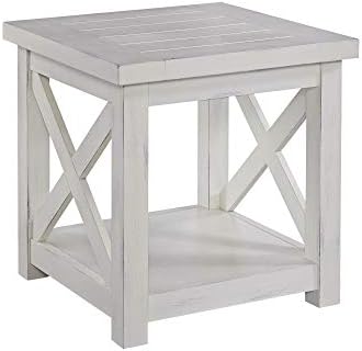 Homestyles Seaside Lodge Off-White End Table