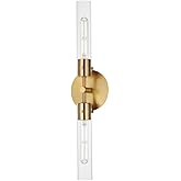 Maxim Equilibrium - 12W 2 LED Wall Sconce-25 Inches Tall and 6 Inches Wide-Natural Aged Brass Finish