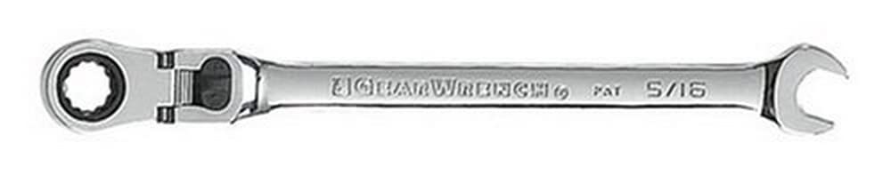 GearWrench 12 Pt. Flex Head Ratcheting Combination Wrench, 11/32" - 9704D