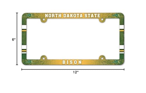NCAA License Plate with Full Color Frame, North Dakota State