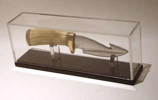 Knife Display Case 10in Stand Fits Custom Work and Randall Knives