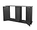 Aquatic Fundamentals AMZ-36551-01, 55 Gallon Aquarium Stand with Double Door Storage, Black Finishthumb 4