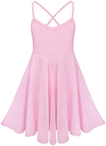 iEFiEL Girls Kids Camisole Ballet Dress Ballerina Empire Waist Leotard Skater Dance Costume