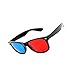 NiceWave Blue and Red 3D Eyeglasses Cyan Anaglyph Simple Style 3D Glasses Extra Upgrade Style to Fit Over Prescription Glasses for Movies Games