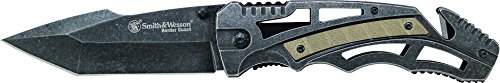 Smith & wesson swbg8t border guard knife with tanto…