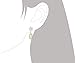 Sterling Silver with Yellow Gold Tone Accents Plumeria and Pineapple Dangle Earrings