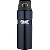 Thermos Stainless King 24 Ounce Drink Bottle, Midnight Blue
