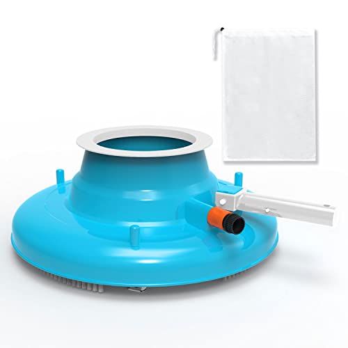 Polog Pool Leaf Vacuum, 13” Pool Leaf Sucker with Fine Mesh Bag and