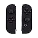 eXtremeRate Soft Touch Grip Black Joycon Handheld Controller Housing Shell with Full Set Buttons, DIY Replacement Shell Cover for Nintendo Switch Joy-Con - Console Shell NOT Included