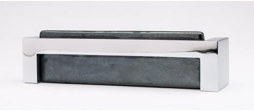 Sietto P-1802-PC Skyline Irid Black Glass Cabinet Hardware Pull