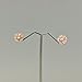 Paialco Mother of Pearl Flower Shape Earring Jackets Ball Rose Gold Tone 4MM
