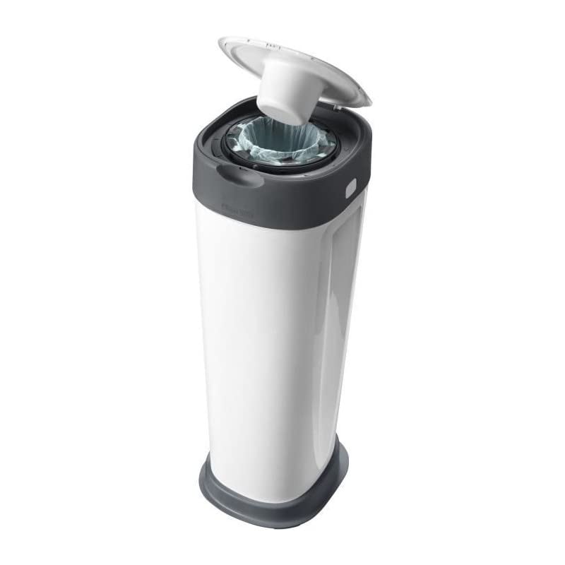 Tommee Tippee Twist & Click Windeleimer XL, Fasst bis zu 60 Windeln, Umweltfreundlicheres System mit 1 Nachfüllkassette mit Nachhaltig Bezogener Antibakterieller Greenfilm-Folie 4
