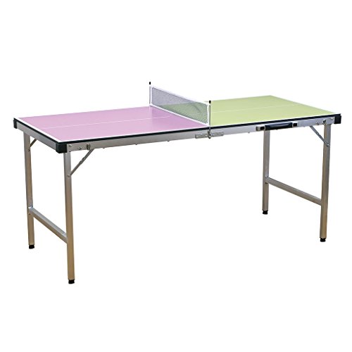 Time Concept Vacances Portable Table Tennis Set - Collapsible Board, 2 Paddles, 3 Ping Pong Balls - Outdoor Game Set